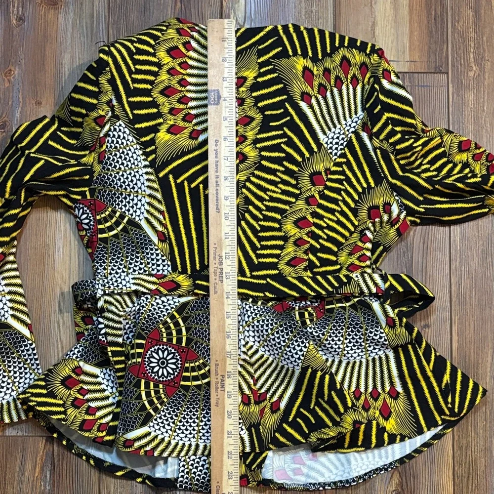 D'Iyanu Vibrant Women's Black & Yellow Patterned Seperate Pantsuit Unknown size - Picture 15 of 15